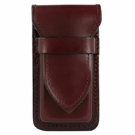 Etui na długopisy i pióra - Mika Etui na długopisyi pióra skórzana 7 cm braun - miniaturka - grafika 1