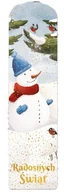 Zakładki do książek - Zakładka tradycyjna Boże Narodzenie Bałwan - miniaturka - grafika 1