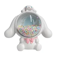 Figurki dekoracyjne - Biała Figurka Ozdobna Cinnamoroll Kolorowe Kulki - miniaturka - grafika 1