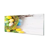 Tablice i flipcharty - Ścienny panel kuchenny Jajka bazie tulipany 125x50 cm - miniaturka - grafika 1