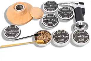 Zestaw do wędzenia whisky Supero Whisky Smoket Kit 10w1, czarny - Zestawy upominkowe - miniaturka - grafika 1