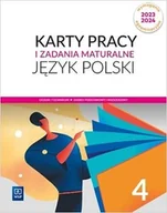 Podręczniki dla liceum - Język polski 4 Karty pracy i zadania maturalne dla liceum i technikum - miniaturka - grafika 1