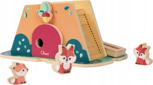 Drewniana kryjówka lisów z drewnianymi figurkami MY WOOD FRIENDS Chicco - Zabawki interaktywne dla dzieci - miniaturka - grafika 1