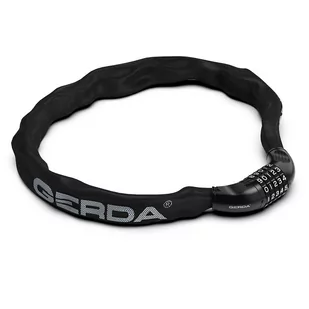 Zapięcie rowerowe GERDA CONTRA COMBO 900/6C łańcuch Czarny Uniwersalny - Zabezpieczenia do roweru - miniaturka - grafika 1