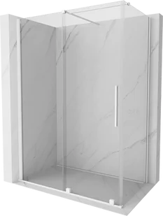 Mexen Velar kabina prysznicowa rozsuwana 140x75 cm, transparent, biała - 871-140-075-01-20 - Kabiny prysznicowe - miniaturka - grafika 1