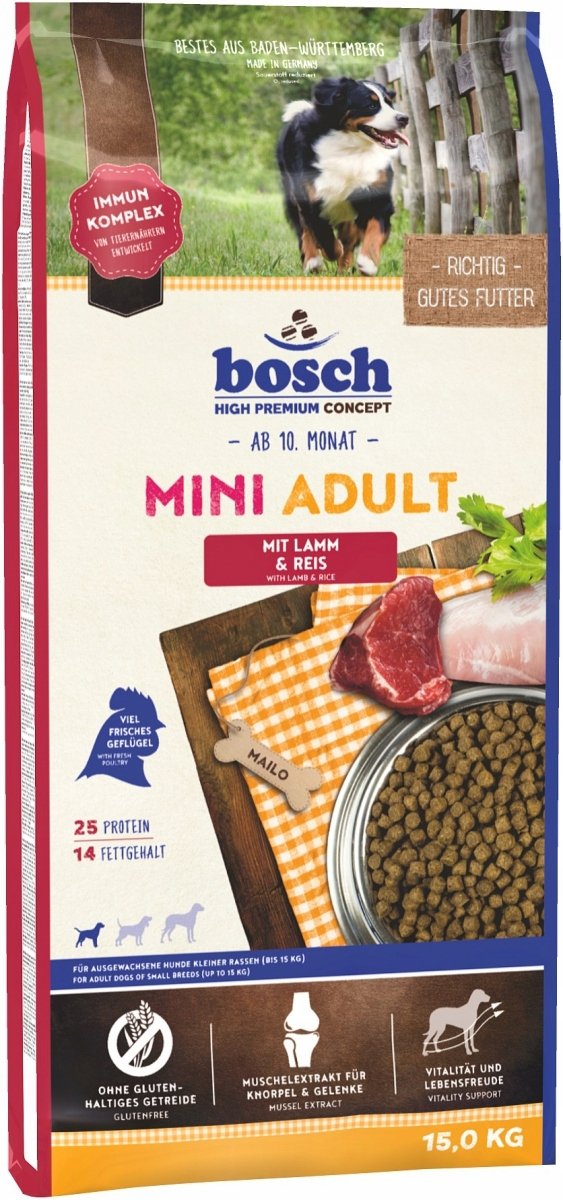 Bosch Petfood Mini Adult Lamb&Rice 15 kg