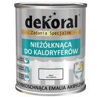 Farby wewnętrzne - Wodorozcieńczalna Emalia akrylowa do kaloryferów biała 0,75 l - miniaturka - grafika 1