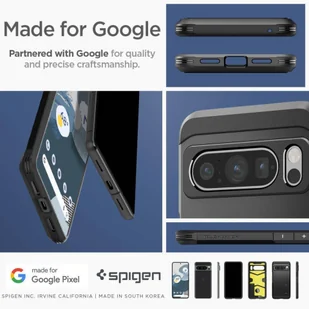 Etui GOOGLE PIXEL 8 PRO Spigen Tough Armor czarne - Etui i futerały do telefonów - miniaturka - grafika 16