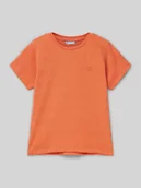 Koszulki dla chłopców - T-shirt z naszywką z logo - miniaturka - grafika 1