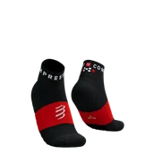Skarpetki sportowe męskie - COMPRESSPORT Skarpetki do biegania ULTRA TRAIL SOCKS LOW V2.0 black/red - miniaturka - grafika 1