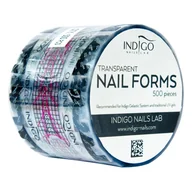 Akcesoria do paznokci - Indigo szablony formy do przedłużania paznokci 500 - miniaturka - grafika 1