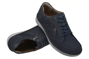 Półbuty JOSEF SEIBEL 43702 TE20913 526 Alfred 02 K Indigo-Kombi Anvers Granatowe XXL - Moda i Uroda OUTLET - miniaturka - grafika 4
