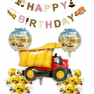 BALONY PLAC BUDOWY ZESTAW WYWROTKA BUDOWNICZY URODZINY ROCZEK DEKORACJE - Baby shower i roczek BALONY PLAC BUDOWY ZESTAW WYWROTKA BUDOWNICZY URODZINY ROCZEK DEKORACJE - Baby shower i roczek - miniaturka - grafika 1