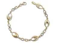 Bransoletki - Złota bransoletka 585 nieskończoności migdały 5,4g - miniaturka - grafika 1