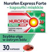 Przeziębienie i grypa - RECKITT BENCKISER Nurofen express forte 400 mg x 30 kaps - miniaturka - grafika 1