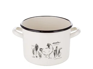 Fl1 GARNEK EMALIOWANY PROSTY ROSÓŁ B/P 18CM 3,55L 000-GAR-2/18-COCK18 - Garnki - miniaturka - grafika 1