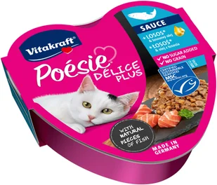 VITAKRAFT Poesie delice PLUS łosoś - Przysmak dla kota - 85g - Mokra karma dla kotów - miniaturka - grafika 1