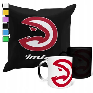 ZESTAW KUBEK MAGICZNY ZMIENIAJĄCY KOLOR + POSZEWKA NBA ATLANTA HAWKS + IMIĘ - Gadżety dla niej i dla niego - miniaturka - grafika 1