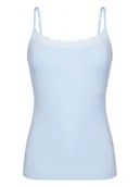 Piżamy damskie - Triumph Top Feel Of Modal 10221654 Błękitny Slim Fit - miniaturka - grafika 1