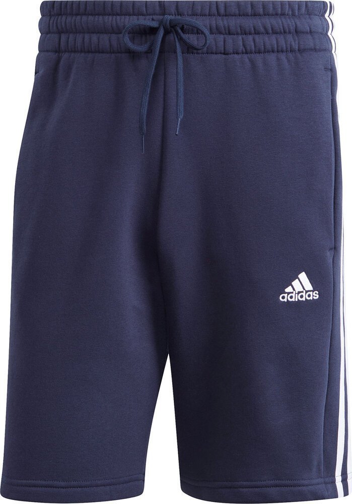 Spodenki męskie adidas Essentials Fleece 3-Stripes Shorts granatowe IJ6484 L