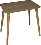 Ławy i stoliki kawowe - Stolik kawowy prostokątny z drewna dębowego Ash Grey, Wykończenie nogi - Dąb olejowany, Wysokość [cm] - 41, Wymiary [cm] - 40x60 - miniaturka - grafika 1