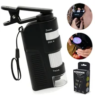 Mikroskopy i lupy - Mikroskop Kieszonkowy Przenośny Naukowy dla Dziecka MINI 80–150x z Uchwytem - miniaturka - grafika 1