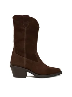 Badura Kowbojki EO-CAMILA-5031 Brązowy - Botki damskie - miniaturka - grafika 1