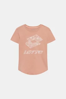 Koszulki i topy damskie - LOTTO T-shirt - Łososiowy - Dziewczynka - 6 LAT(A)(122CM) - grafika 1
