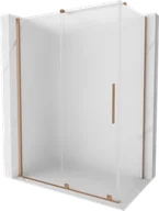 Kabiny prysznicowe - Mexen Velar kabina prysznicowa rozsuwana 160x70 cm, szron, miedź szczotkowana - 871-160-070-31-65 - miniaturka - grafika 1