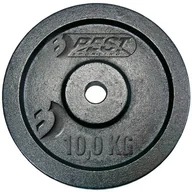 Obciążenia - Best Sporting OBCIĄŻENIE ŻELIWNE CZARNE 10 KG BEST SPORTING FI 30MM 614041 - miniaturka - grafika 1
