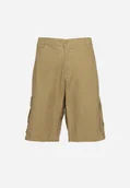 Spodenki męskie - Beżowe Szorty Typu Cargo z Kieszeniami po Bokach Irolifea - miniaturka - grafika 1