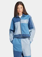 Kurtki damskie - adidas Kurtka jeansowa KSENIASCHNAIDER IU2464 Niebieski Loose Fit - miniaturka - grafika 1