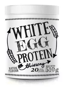 White EGG protein białko jajka albumina w proszku słoik Natural 510 g - Odżywki białkowe - miniaturka - grafika 1