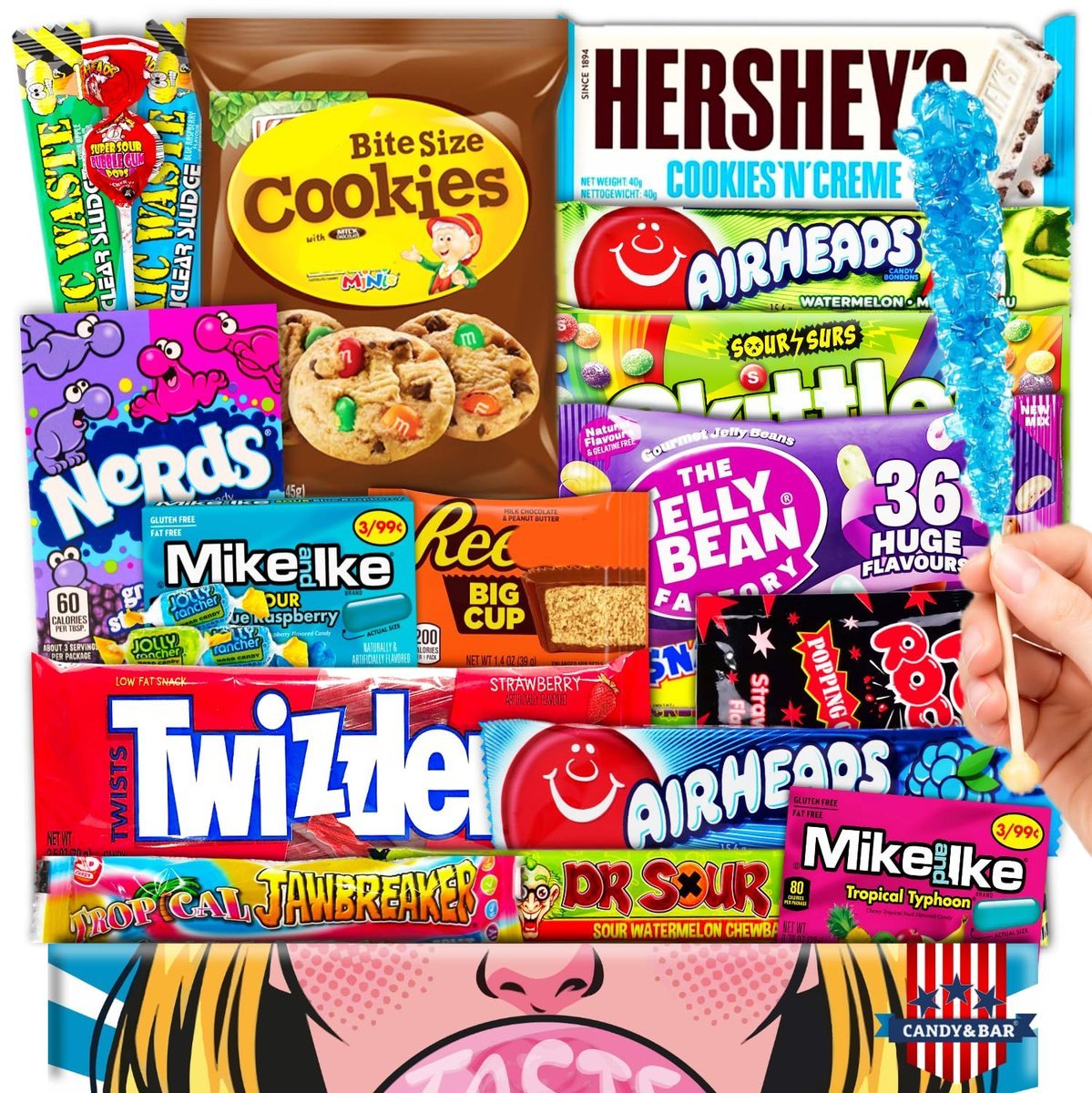 jumbo amerykańskie słodycze duże na urodziny nerds heavenly sweets prezent