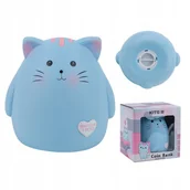 Skarbonki - Skarbonka dla dzieci plastikowa otwierana niebieski kotek Kite - miniaturka - grafika 1