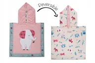Okrycia kąpielowe dla dzieci - FlapJack Poncho Kąpielowe dla Dzieci Słoń/Zoo UPF50+ S - miniaturka - grafika 1