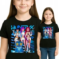 Moda i Uroda OUTLET - KOSZULKA Huntrix Hunters K-POP Demon RUMI MIRA ZOEY DERPY 116 3572 CZARNA - miniaturka - grafika 1
