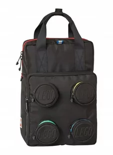 Lego Brick 2x2 Backpack 20205-0354 czarny plecak klasyczny szkolny - Plecaki szkolne i tornistry - miniaturka - grafika 1