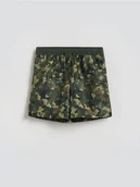 Skarpetki dla dzieci - Reserved - Szorty kąpielowe z nadrukiem - zielony - miniaturka - grafika 1