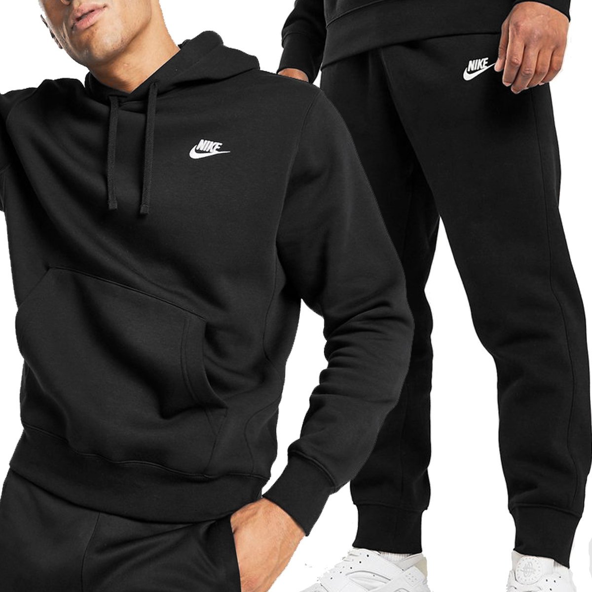 Nike czarny komplet dresowy męski ocieplany dres klasyczny BV2654-010 L