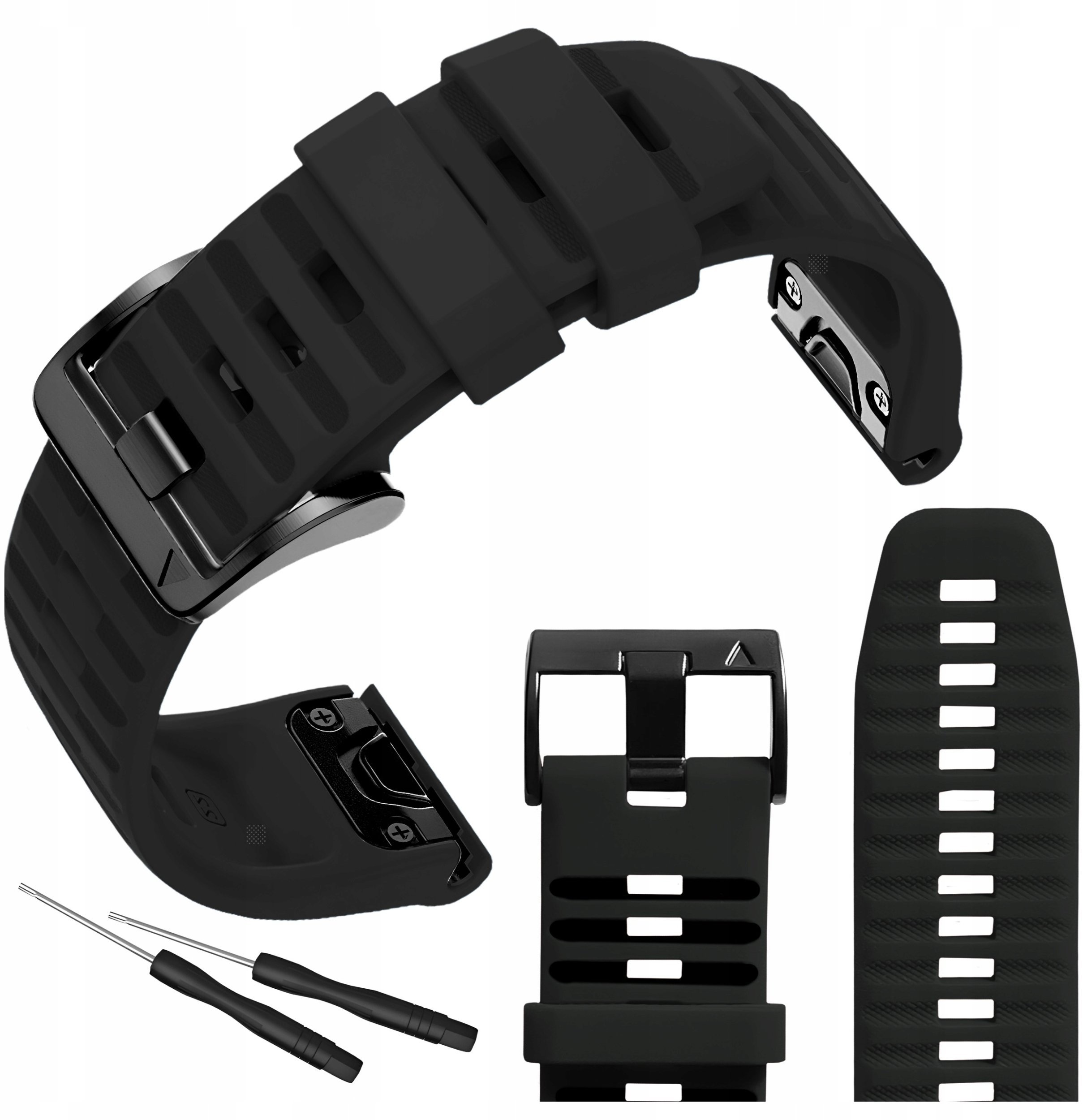 ChronSmarta Pasek ChronSmarta do smartwatch'a Garmin Fenix 5 6 7 8 Plus Solar AMOLED 47mm QuickFit Czarny