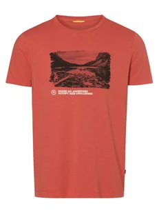 Camel Active Koszulka męska Mężczyźni Bawełna czerwony|pomarańczowy nadruk, M - Koszulki męskie - miniaturka - grafika 1