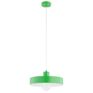 Lampy sufitowe - Lampa wisząca Nevera zielono-biała 1xE27x15W dziecięca wym: 80 x 34 x 34 cm metal Alfa - miniaturka - grafika 1