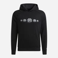 Bluzy męskie - Bluza z kapturem męska Reebok Hoopwear Hoodie 100205188 2XL Czarna (1200143933831) - miniaturka - grafika 1