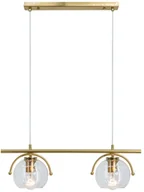 Lampy sufitowe - Dekoracyjna, złota lampa nad wyspę kuchenną 8367/2 DTR z serii KONGO - miniaturka - grafika 1