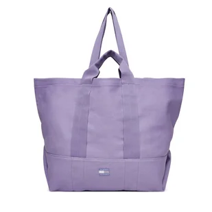 Torebka Tommy Jeans Tjw Tote Edition Canvas AW0AW17542 Fioletowy - Torebki damskie - miniaturka - grafika 1