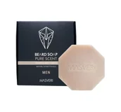 Kosmetyki i akcesoria do pielęgnacji brody - Masveri, Beard Soap Pure Scent, Wygładzająco-wzmacniające Mydło Do Brody, 100g - miniaturka - grafika 1