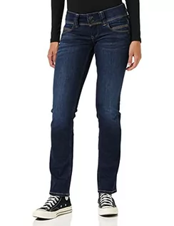 Spodnie damskie - Pepe Jeans Jeansy damskie Venus, Niebieski (Denim-h06), 33W / 30L - grafika 1