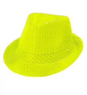 Widmann Widmann 01249 Fedora kapelusz, uniseks  dla dorosłych, neonowy żółty, rozmiar uniwersalny 1249 - Moda i Uroda OUTLET - miniaturka - grafika 1
