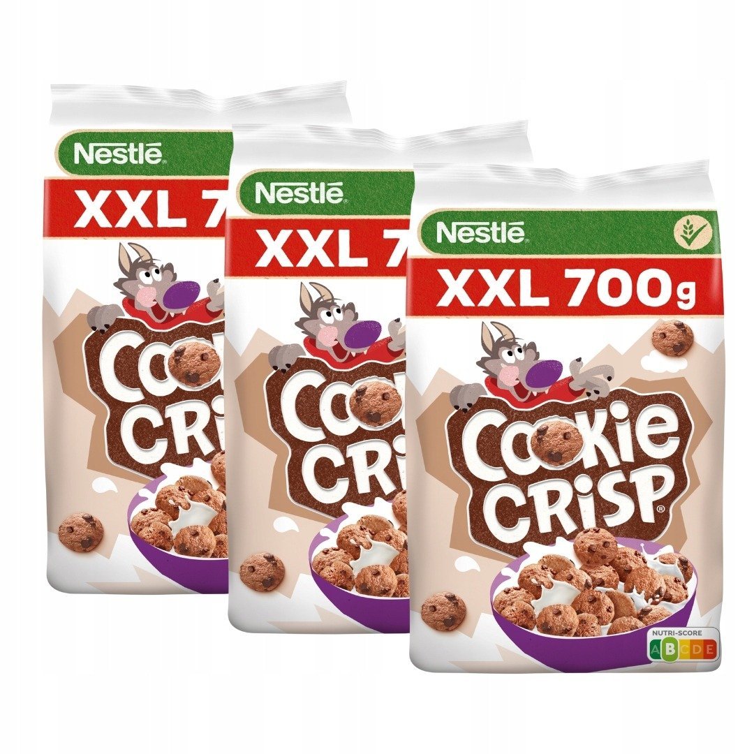 NESTLE Płatki Cookie Crisp zbożowe śniadaniowe 600g